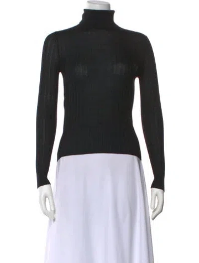 Pre-owned Gucci Cashmere Turtleneck Sweater In Black