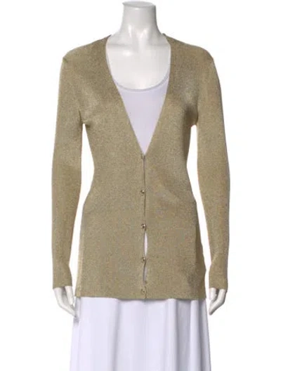 Pre-owned Gucci Cashmere V-neck Sweater