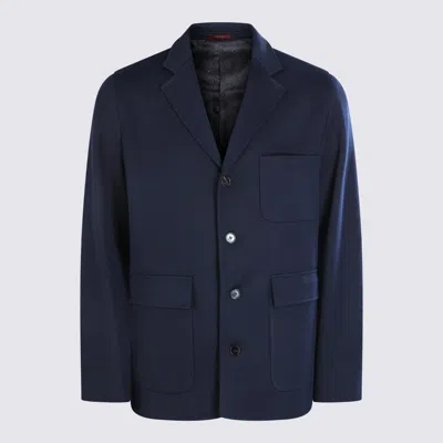 Gucci Caspian Cotton Blazer In Blue