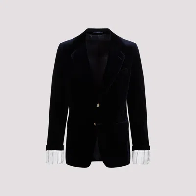 Gucci Caspian Cotton Jacket In Blue