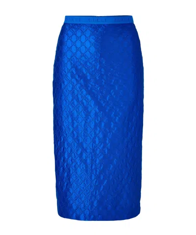 Gucci Casual Midilength Skirt In Blue