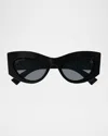 Gucci Cat-eye Acetate Sunglasses In Black