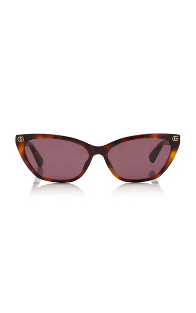 Gucci Cat-eye Acetate Sunglasses In Brown