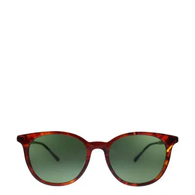 Gucci Cat-eye Acetate Sunglasses With Green Lens In Brown