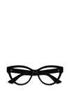 Gucci Gg1590o Linea Lettering 004 Glasses In 001 Black Black Transpare