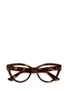 Gucci Gg1581o Linea Gg Logo Eyeglasses In Brown