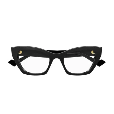 Gucci Cat-eye Frame Glasses In Black