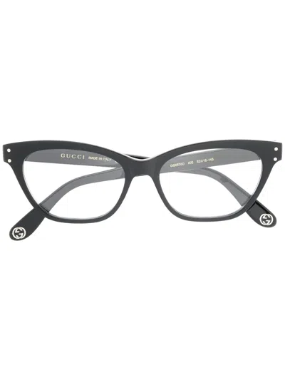 Gucci Cat Eye-frame Glasses In Black