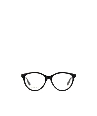 Gucci Cat Eye Frame Glasses In Black