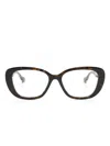 Gucci Cat-eye Frame Glasses In Brown