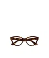 Gucci Gg1581o Linea Gg Logo Eyeglasses In Brown