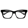 Gucci Gg1536o Square-frame Glasses In 001 Black Black Transparent