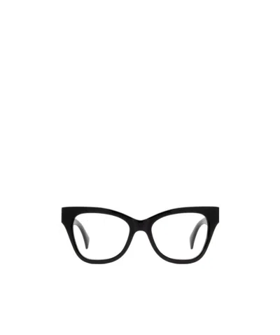 Gucci Cat-eye Frame Logo Glasses In Black
