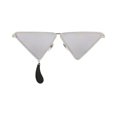 Pre-owned Gucci Cat Eye-frame Metal Sunglasses 'silver' | Women's Size Onesize