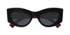 Gucci Cat-eye Frame Sunglasses In 006