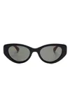 Gucci Cat Eye-frame Sunglasses In Black