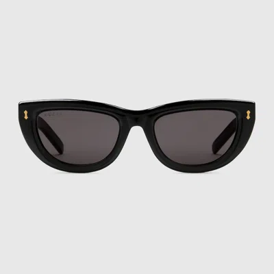 Gucci Cat-eye Frame Sunglasses In Black