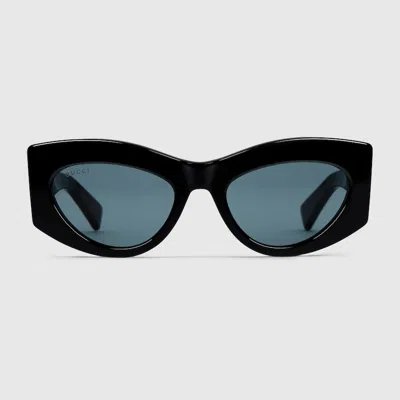 Gucci Cat-eye Frame Sunglasses In Black