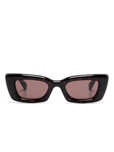 Gucci Cat Eye-frame Sunglasses In Brown