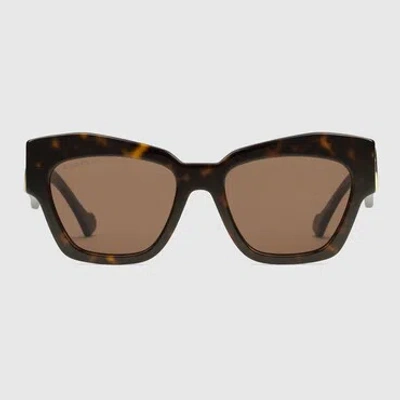 Gucci Sonnenbrille In Katzenaugenform In Brown