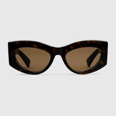 Gucci Cat-eye Frame Sunglasses In Brown