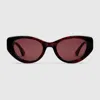 Gucci Cat-eye Frame Sunglasses In Brown