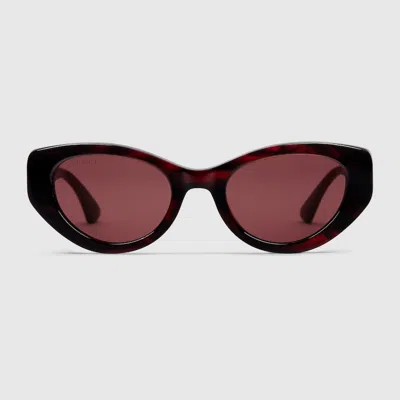 Gucci Cat-eye Frame Sunglasses In Brown