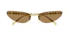 Gucci Cat-eye Frame Sunglasses In Gold