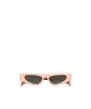 Gucci Cat-eye Frame Sunglasses In Nude