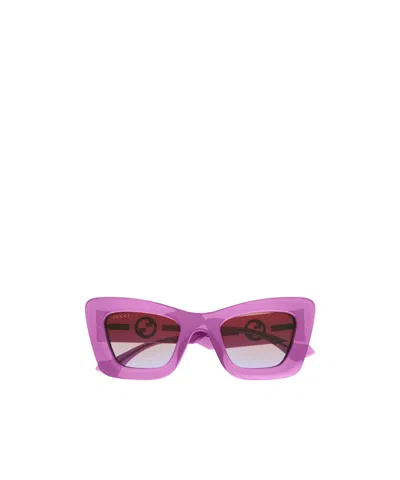 Gucci Cat-eye Frame Sunglasses In Pink