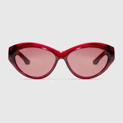 Gucci Cat Eye Frame Sunglasses In Neutral