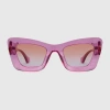 Gucci Cat-eye Frame Sunglasses In Red