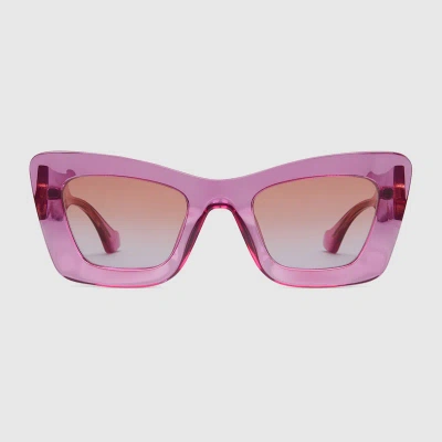 Gucci Cat-eye Frame Sunglasses In Red