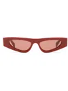 Gucci Cat-eye Frame Sunglasses In Red
