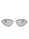 Gucci Cat Eye-frame Sunglasses In Silver
