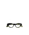 Gucci Gg1749o-001 Black-black-transparent In Black