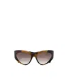 Gucci Gg1704s Linea Rivets 002 Havana Brown Sunglasses In Multicolor