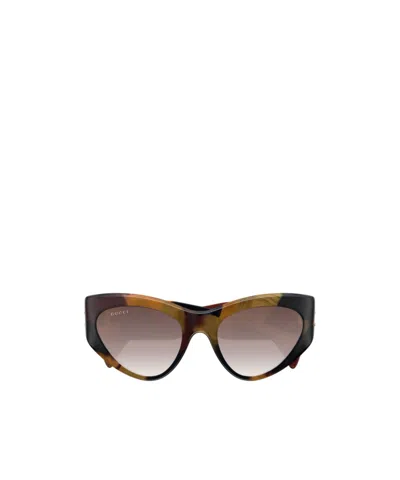 GUCCI GUCCI EYEWEAR CAT-EYE FRAME SUNGLASSES