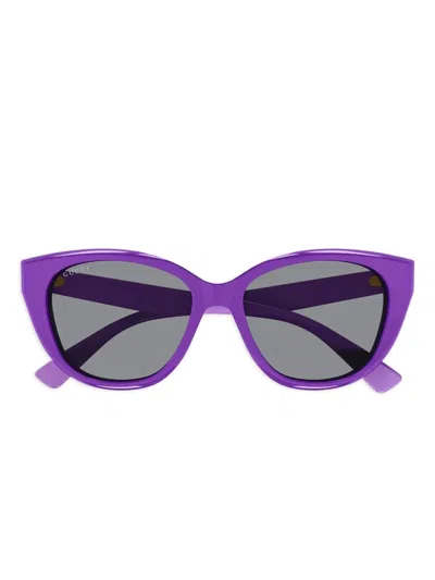 Gucci Cat-eye Full-rim Sunglasses In Purple