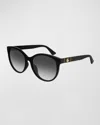 Gucci Gg0631s001 Black Black Grey In Black