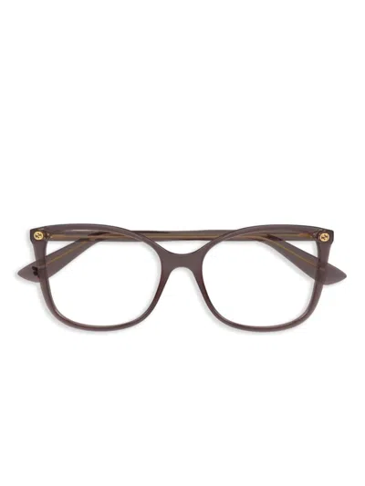 Gucci Cat-eye Glasses In Brown