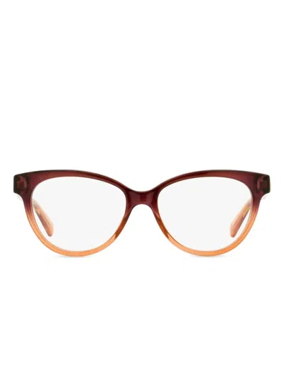 Gucci Cat-eye Glasses In Brown