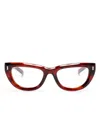 Gucci Cat-eye Glasses In 红色