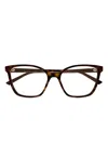Gucci Cat-eye Glasses In Brown
