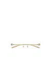Gucci Gg1702o Linea Horsebit 002 Gold Trasparent Glasses In Gold
