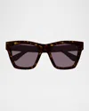 Gucci Cat-eye Gradient Plastic Sunglasses In Avana