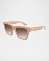 Gucci Cat-eye Gradient Plastic Sunglasses In Pink