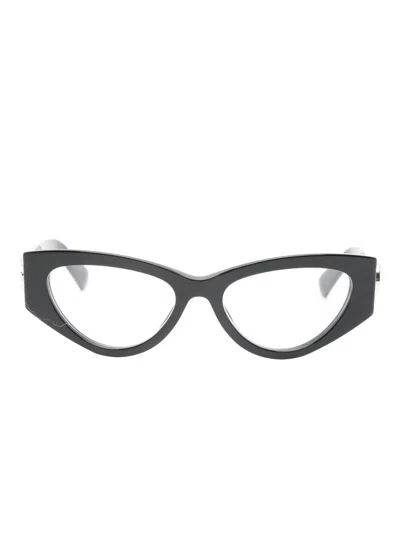Gucci Cat-eye Logo Glasses In Black