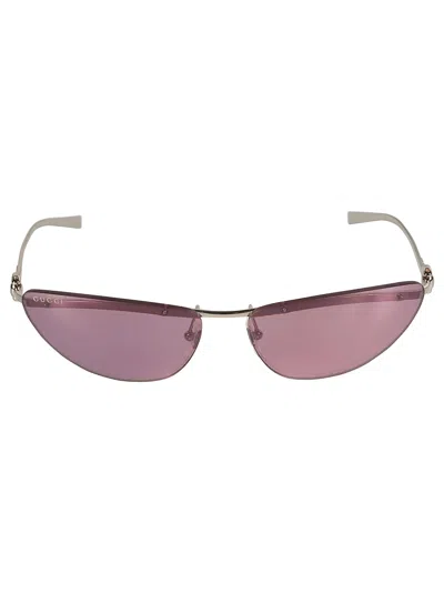 Gucci Cat-eye Logo Lens Sunglasses In Pink