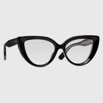 Gucci Cat Eye Optical Frame In Black